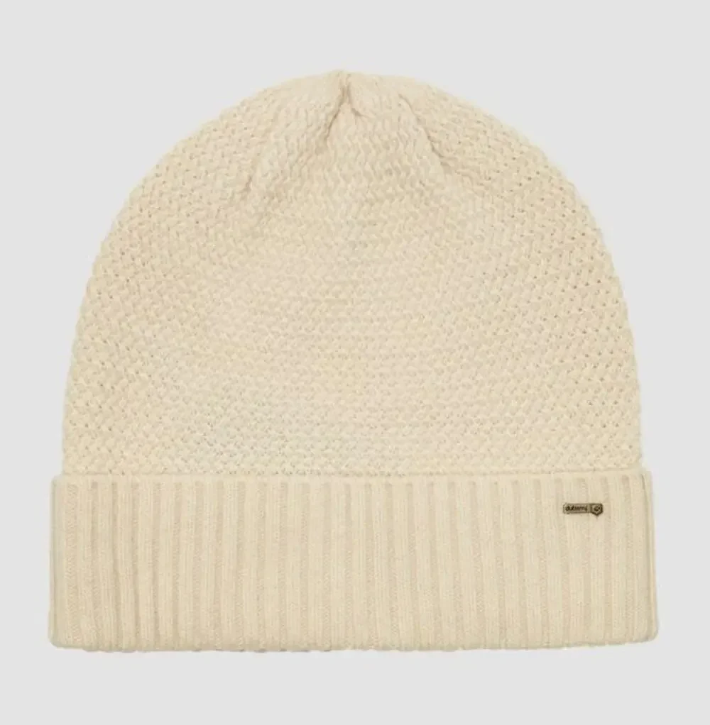 Dubarry Thorman Beanie Cream Basketweave Womens Winter Hat